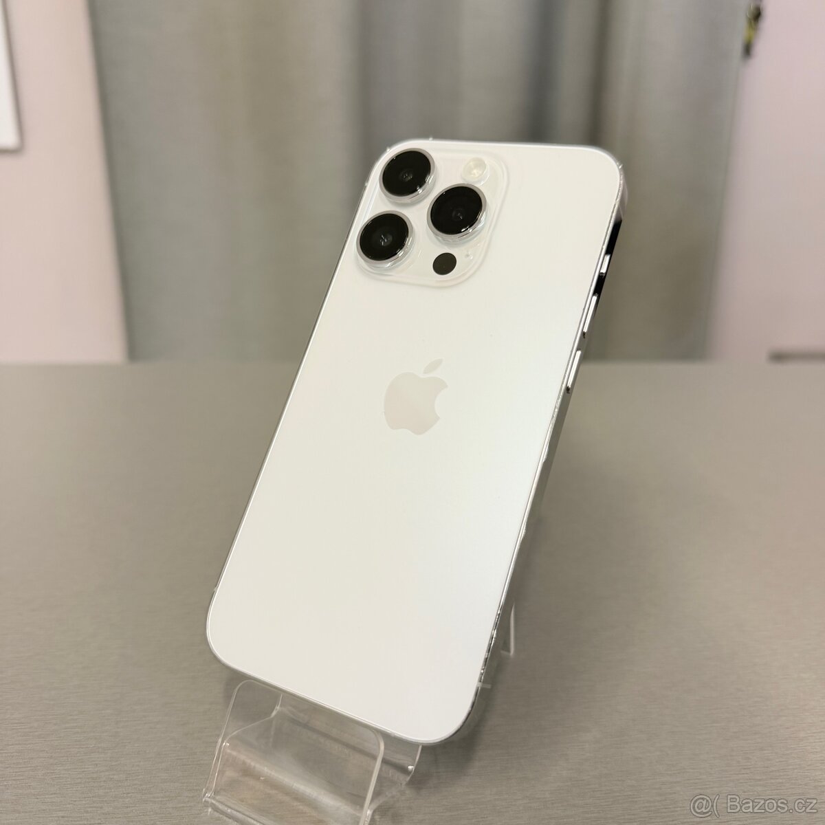 iPhone 14 Pro 128GB silver, pěkný stav, 12 měsíců záruka