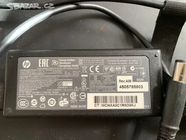 Napájecí adaptér HP 19,5V, 3.33A, 65W