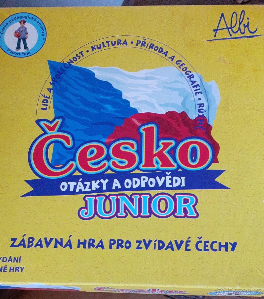Stolní hra Česko otázky/odpovědi junior