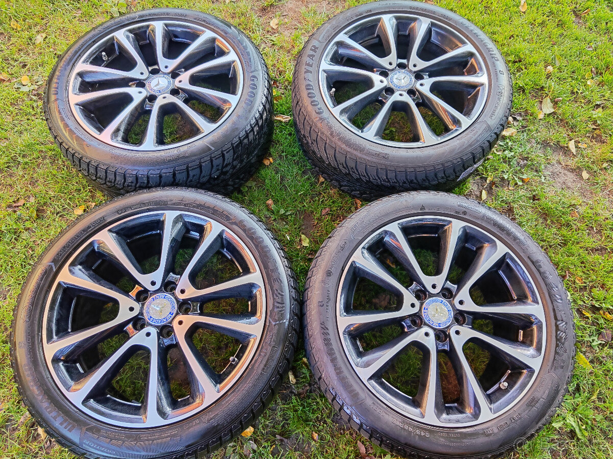 Zimní sada Mercedes w213 třída E 5x112 Goodyear 245/45/18