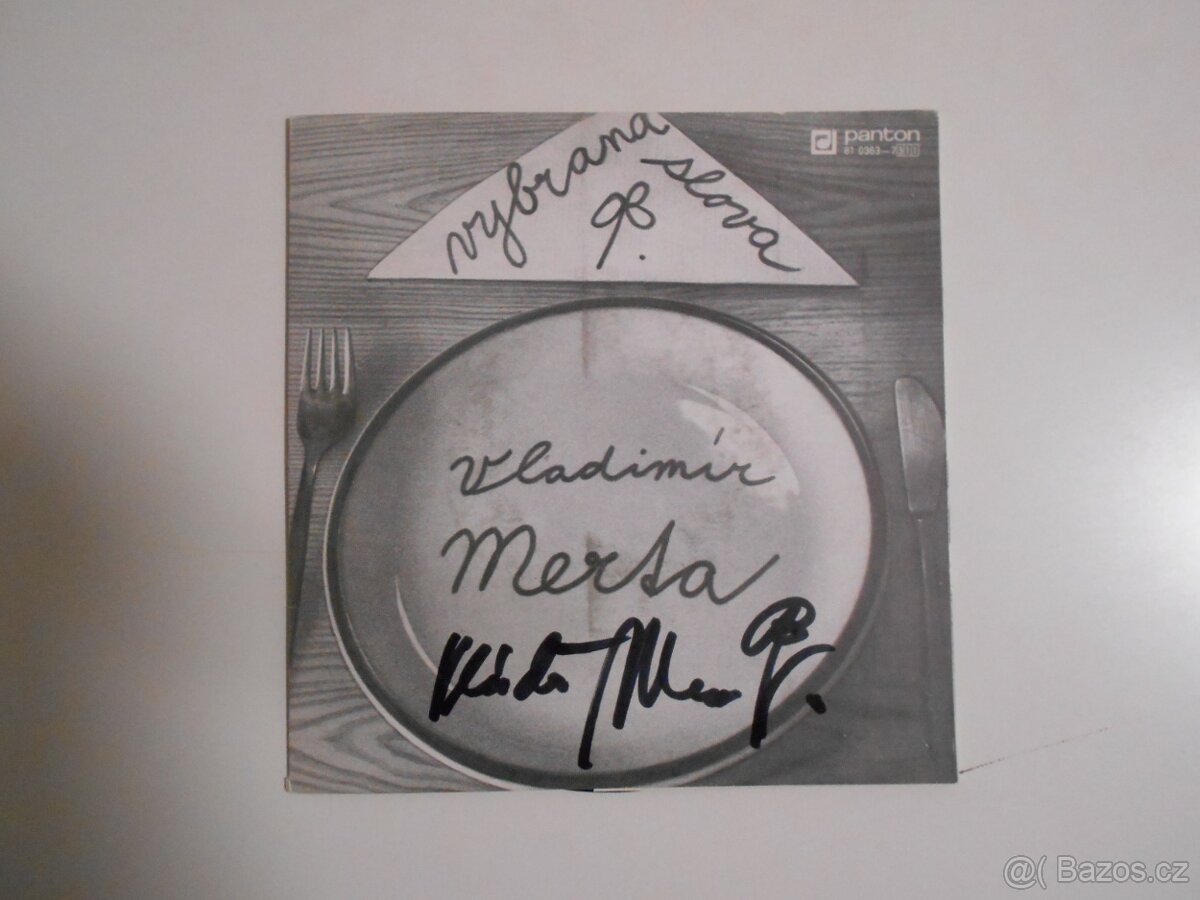 VLADIMÍR MERTA - VYBRANÁ SLOVA - SP VINYL + PODPIS V.MERTY