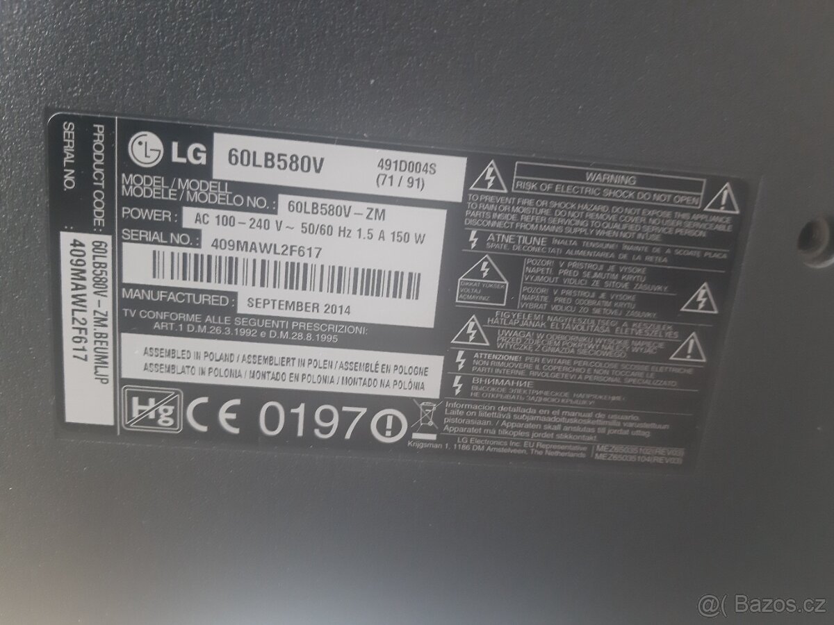 LG televize na dily