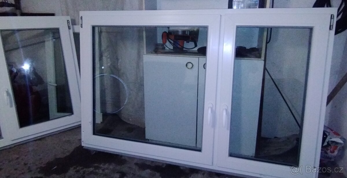 Plastové okna 3ks 110x175 použité.