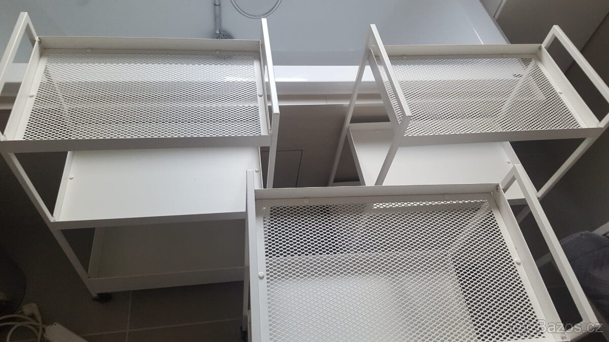 IKEA vozík bílý 3x