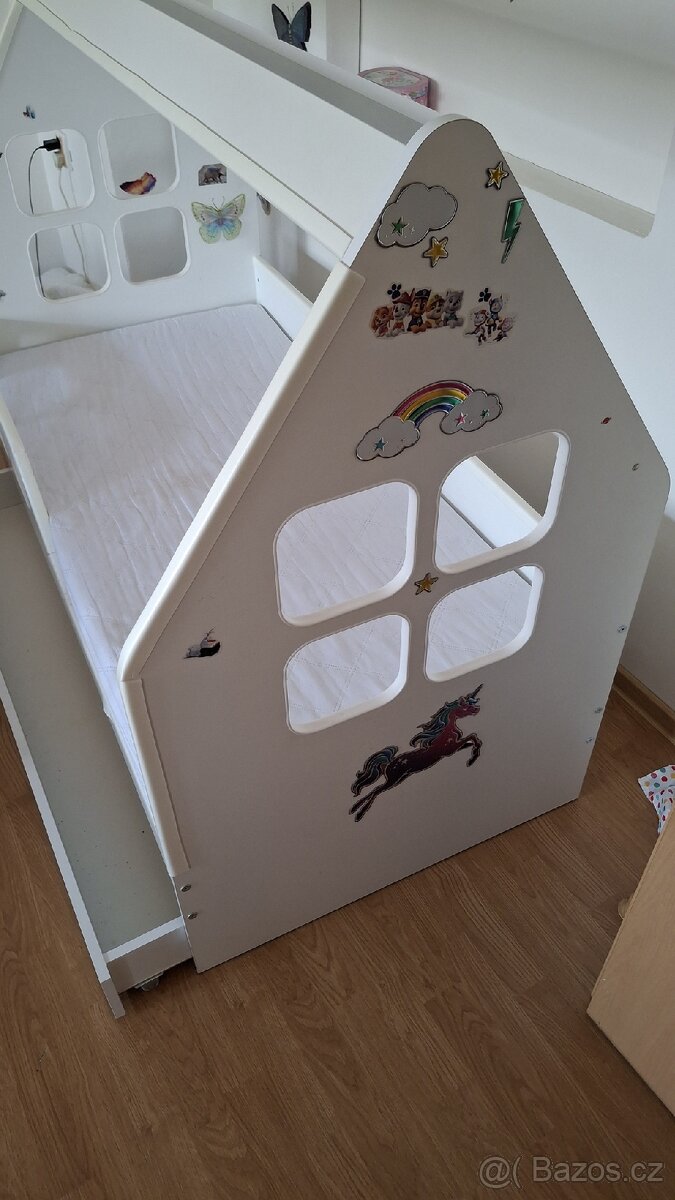 Dětská domečková postel Kidhouse 140x70