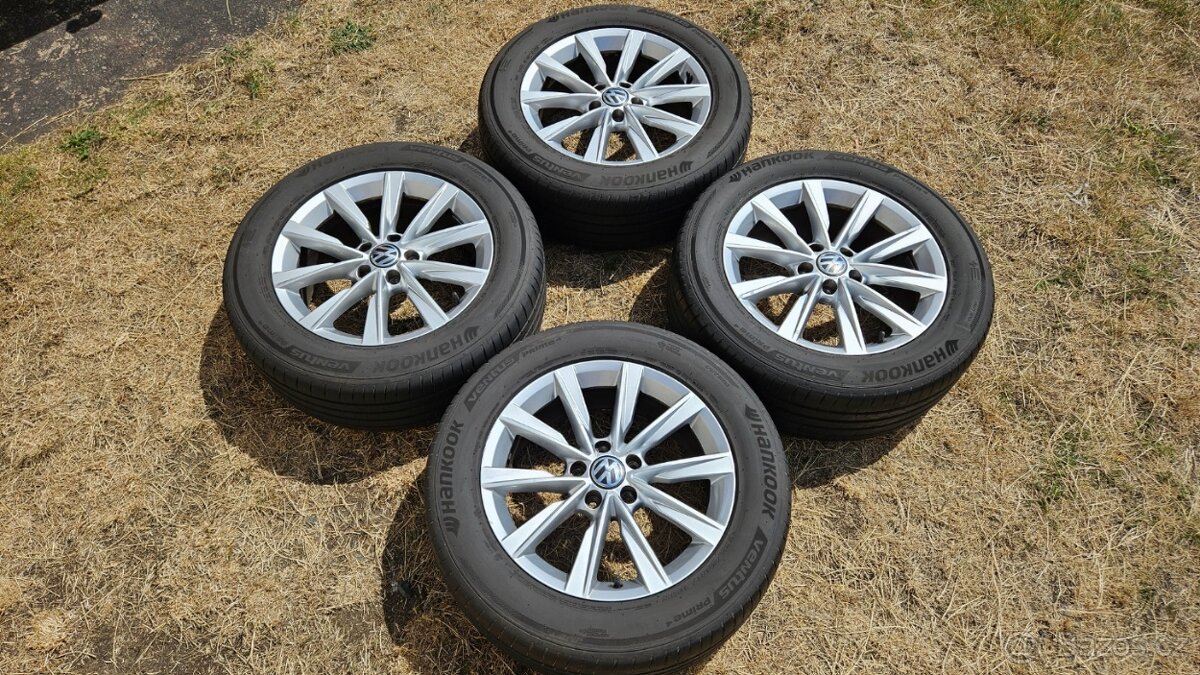 VW Tiguan alu kola elektrony 17" pneumatiky 235/55R17