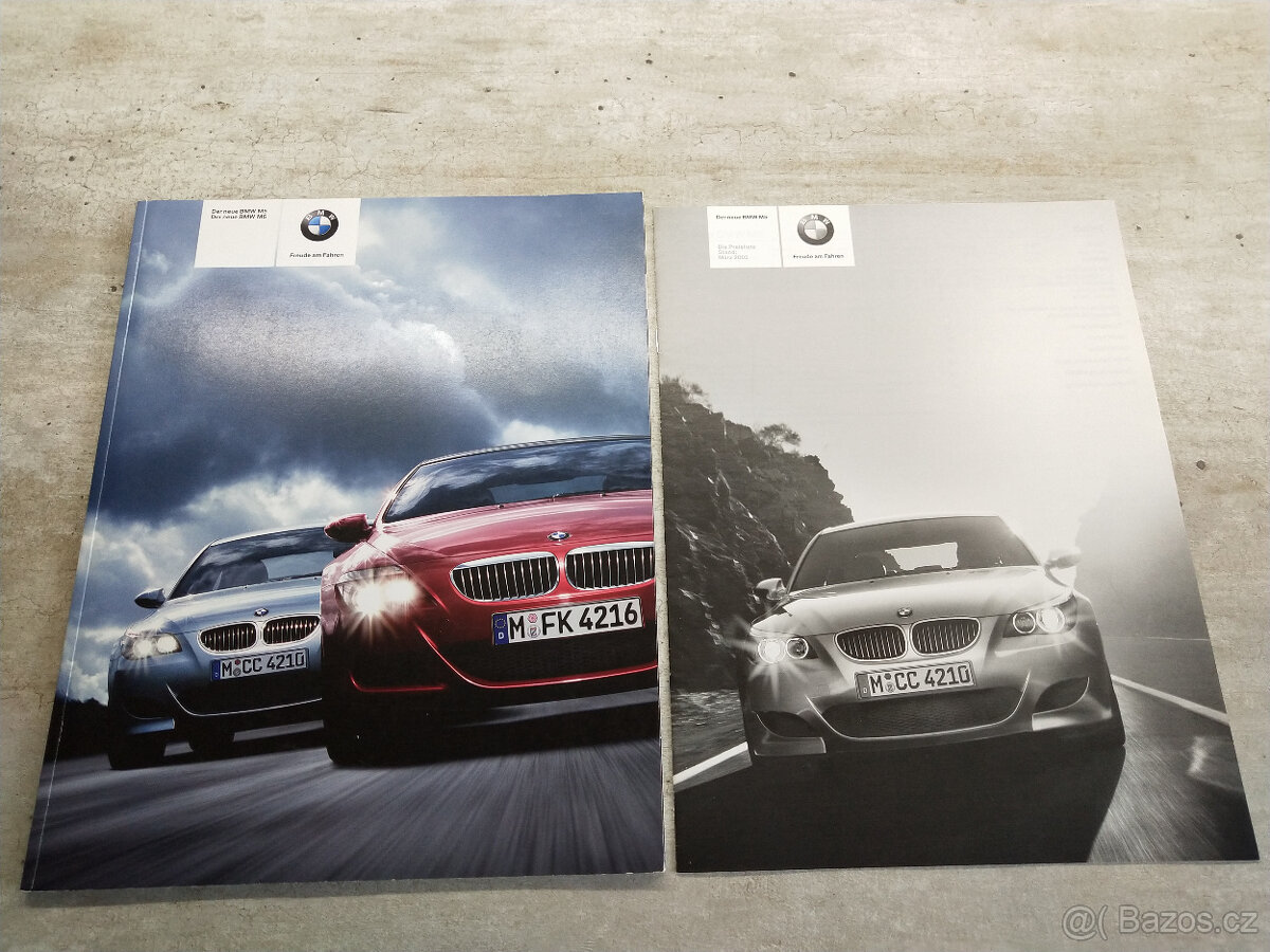 Prospekt BMW M5, M6 Coupé (2005), 84+16 str., motor 5,0 V10