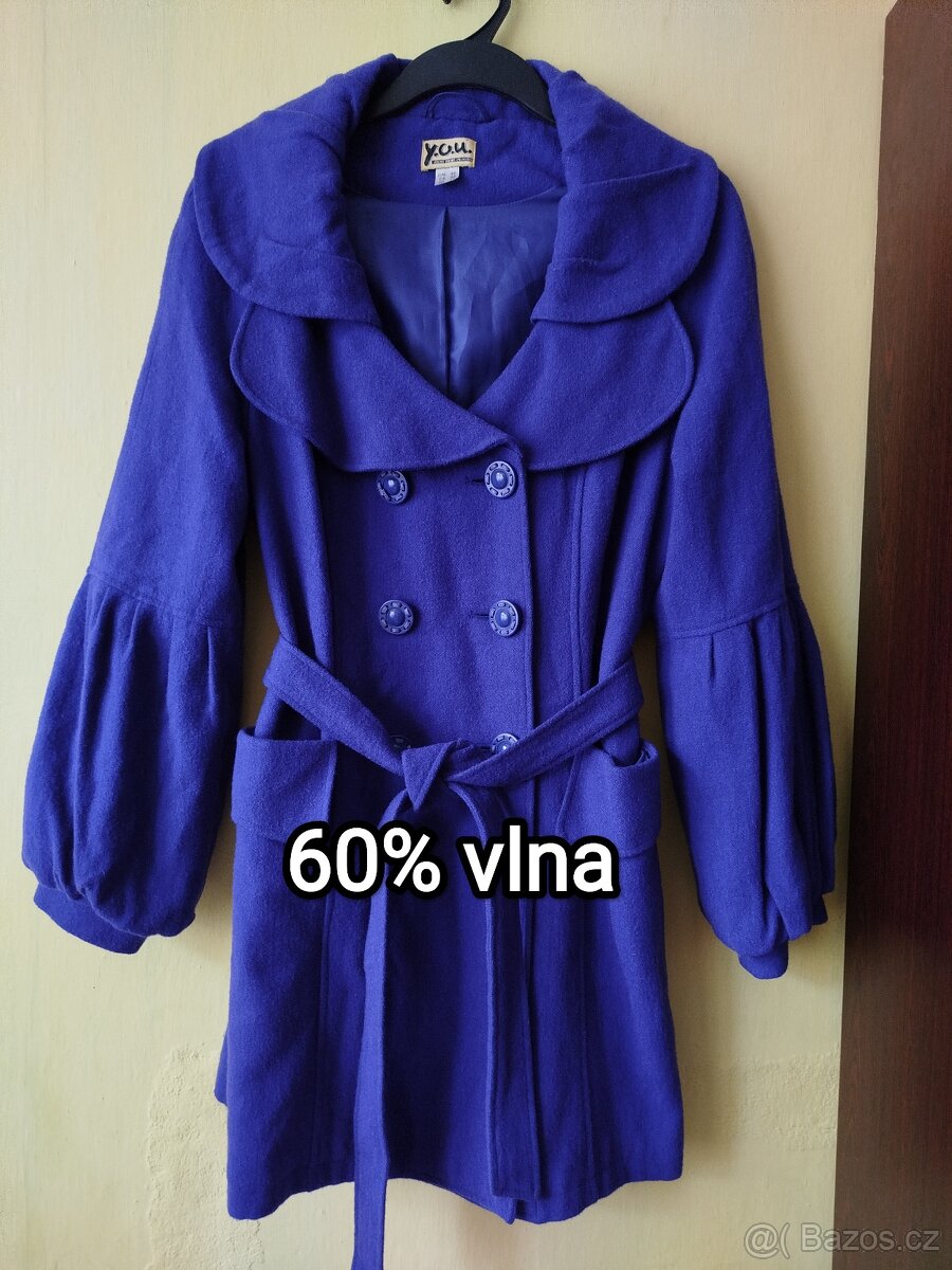 Vlněný kabát, vel. 40