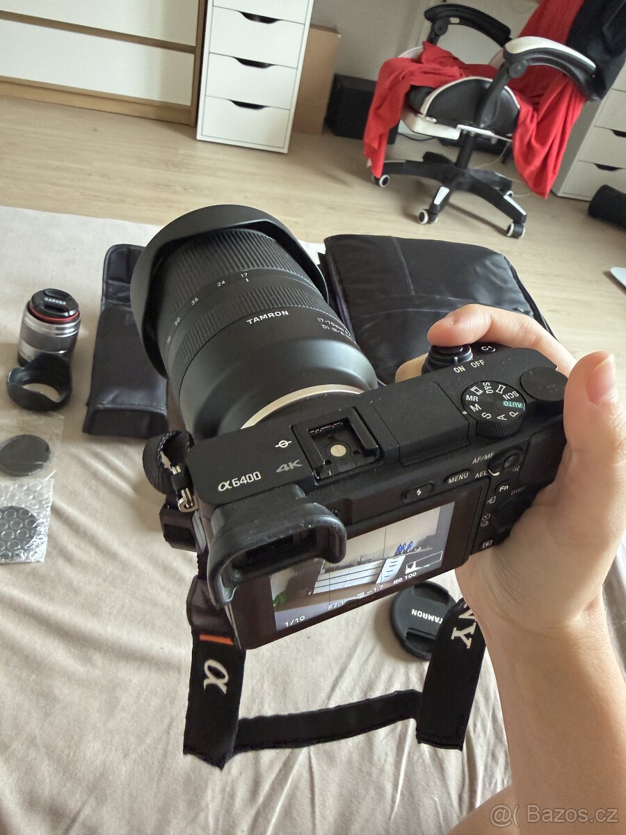 Sony A6400 + Tamron 17–70 mm + Sony 50 mm -komplet set