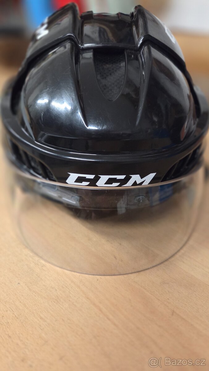 Hokejová helma CCM Fitlite L, černá + plexi