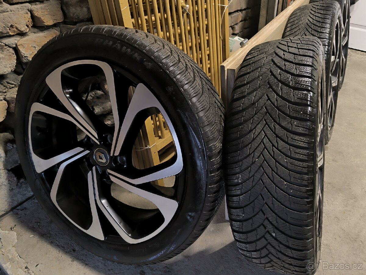 ALU kola Renault Scénic 5x114,3 r20 Originál,pneu 6mm+TPMS