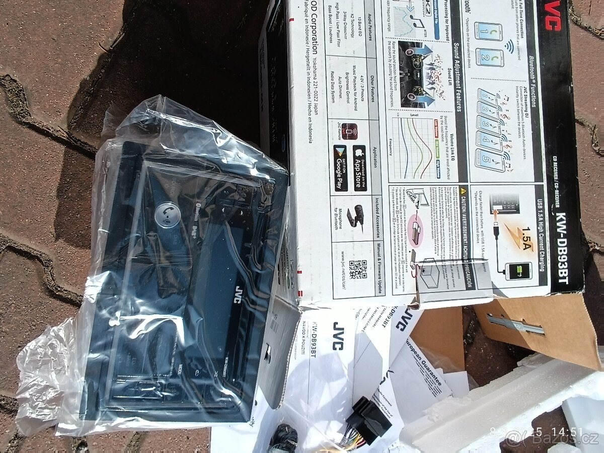 autorádio JVC  KW-863BT, nové