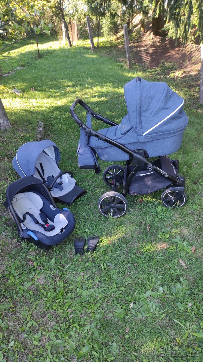 Kočárek Noordi Fjordi Jeans Blue