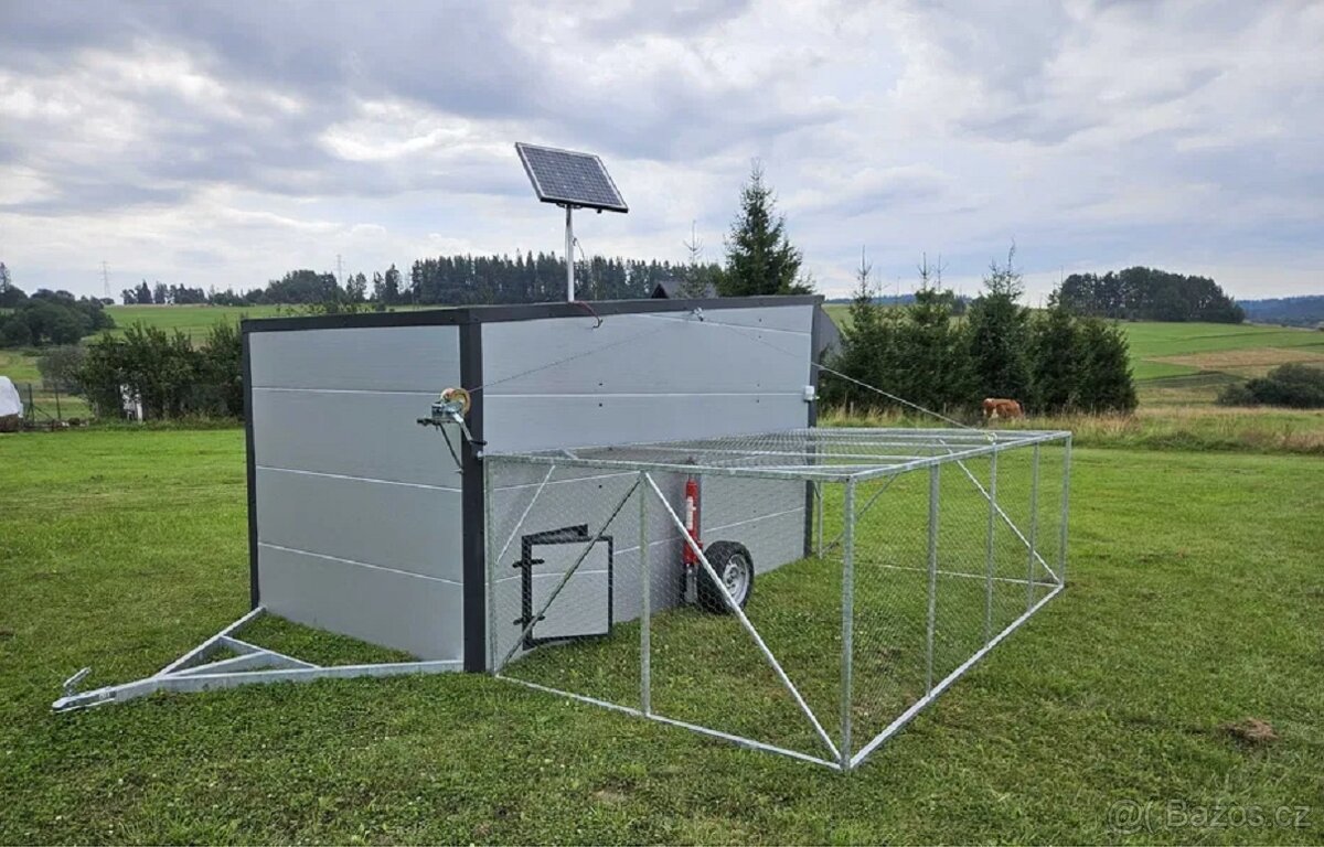 Mobilní kurník zateplený 4x2,1x2m