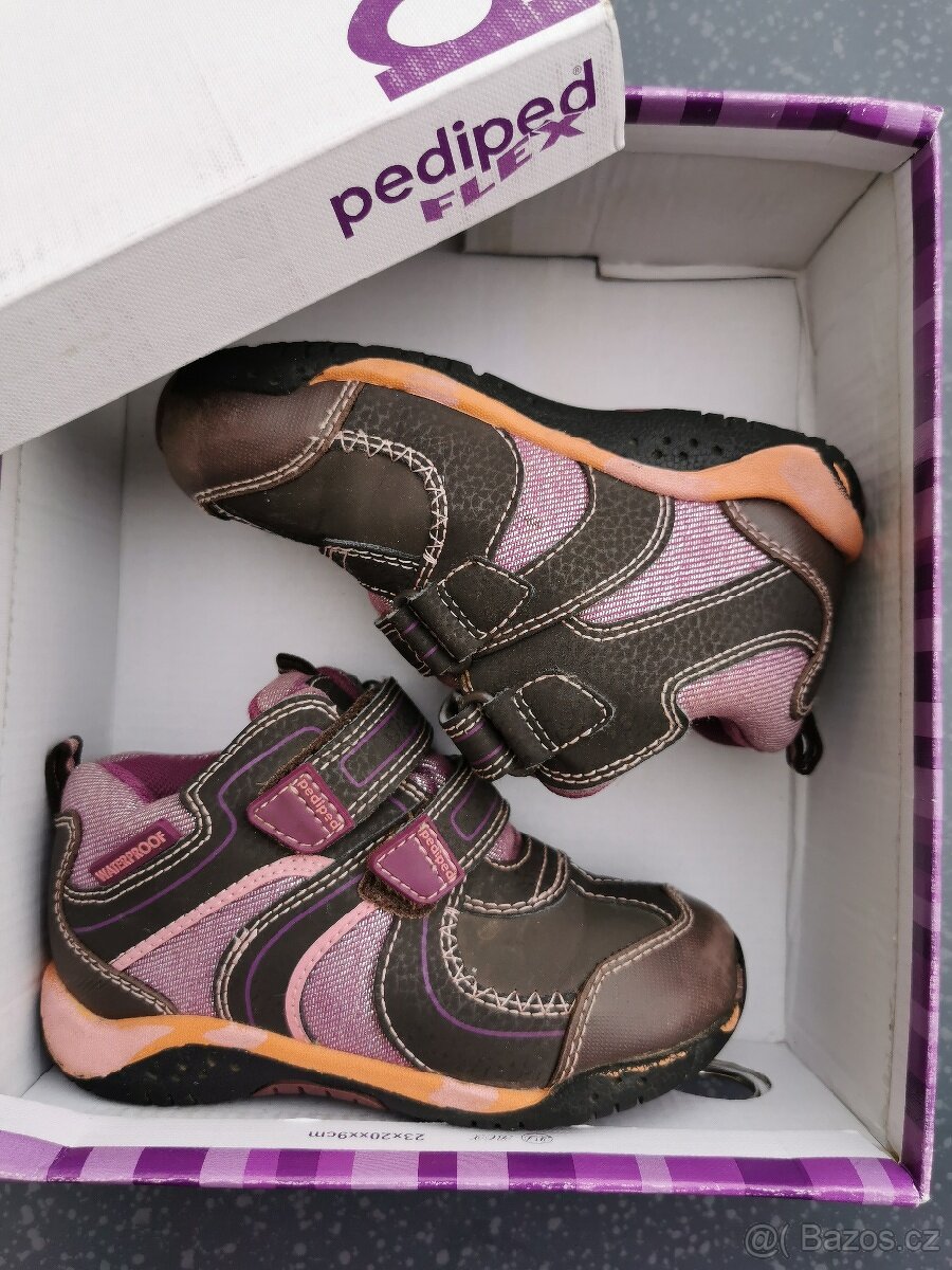 Kotníčkové dětské boty PEDIPED 25, celokožené