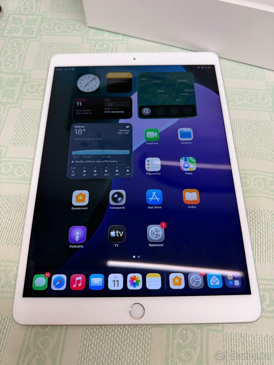 Tablet Apple iPad Air 3.generace, 64GB, stříbrný, top stav
