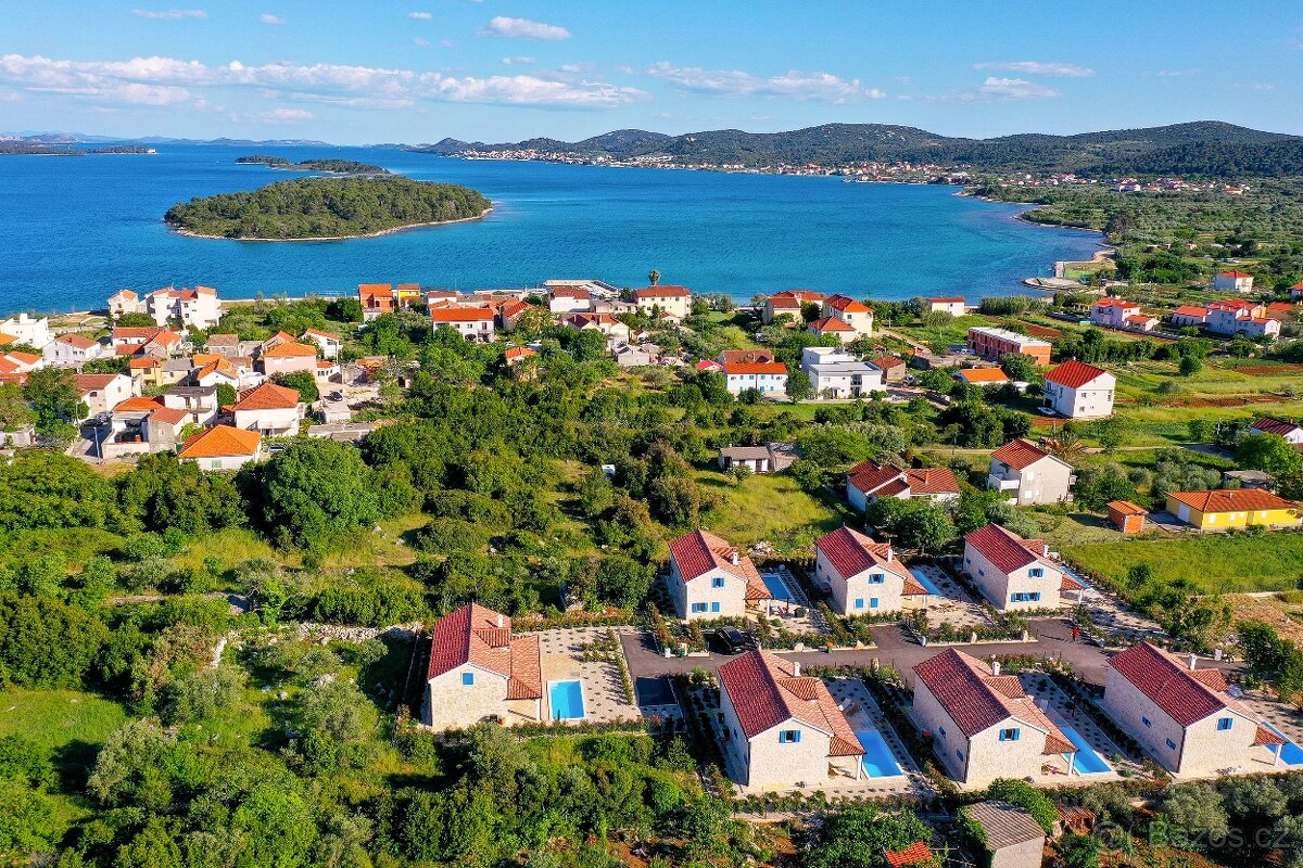 Novostavba na ostrově Pašman Chorvatsko