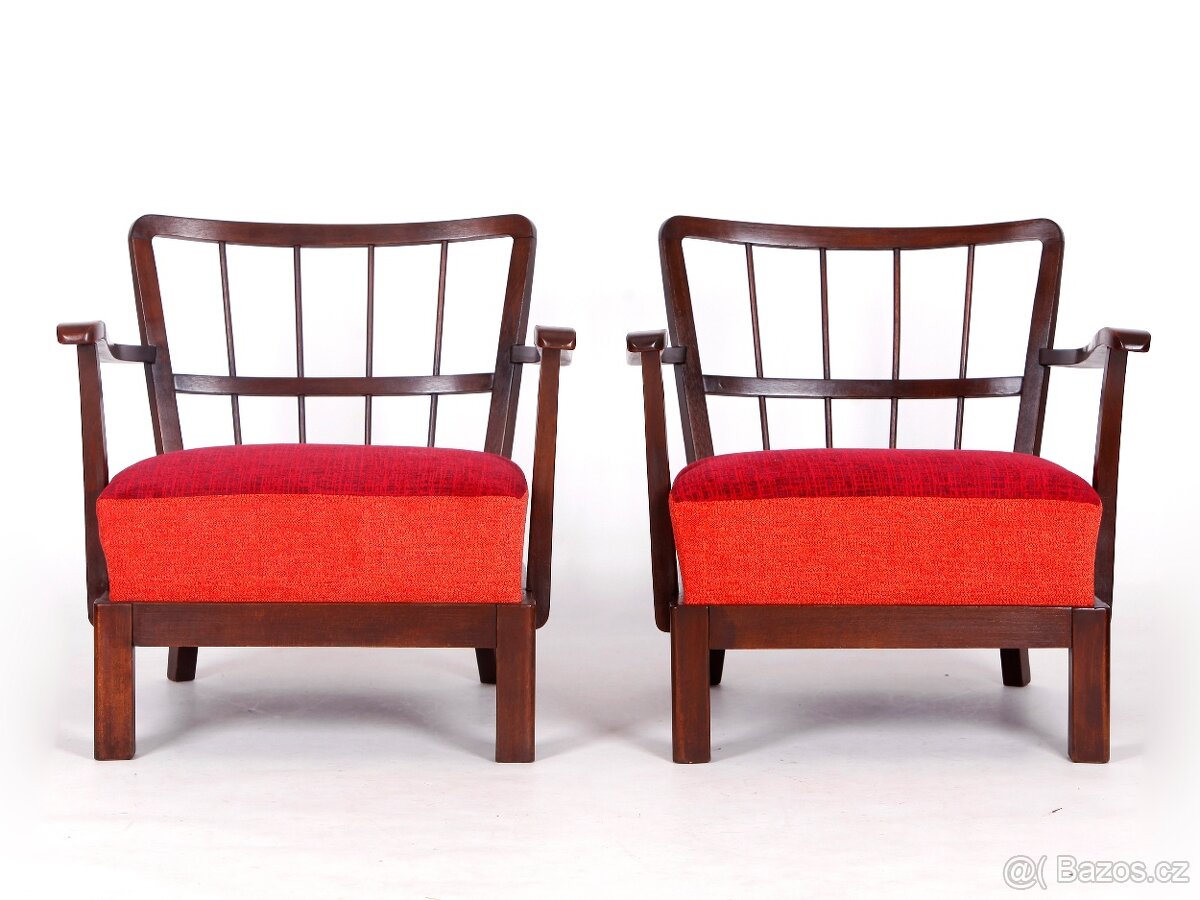 Originální křesla THONET po přečalounění.