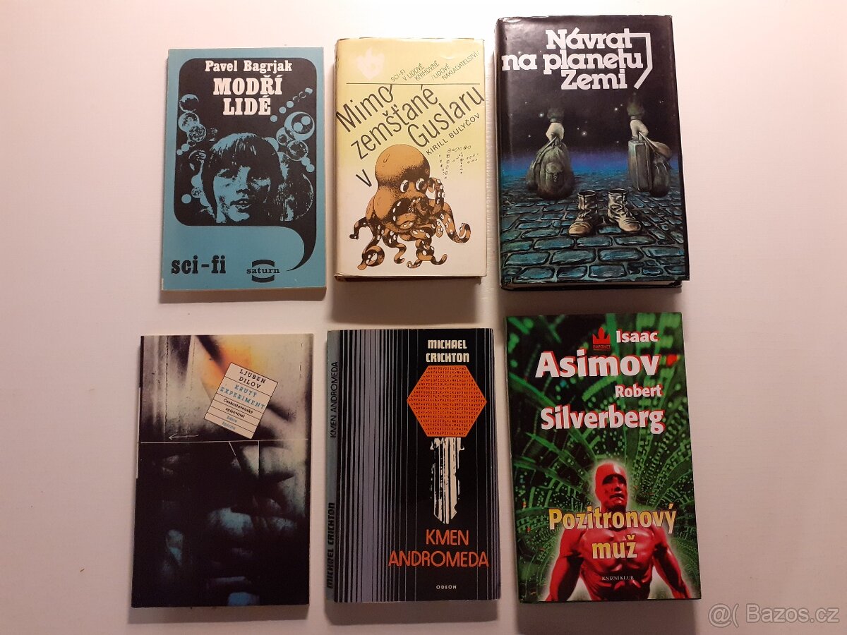 Různí autoři, 15x sci-fi romány, r.v. 1960-1998