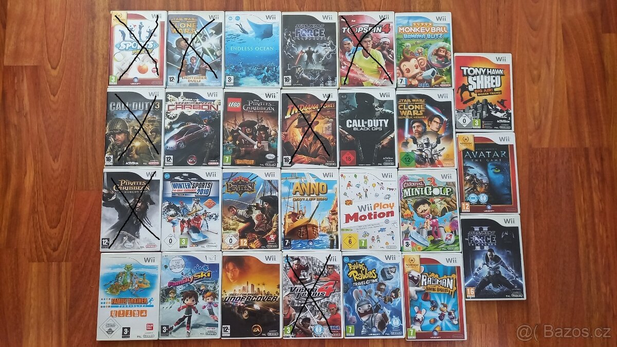 Prodám hry na Nintendo Wii