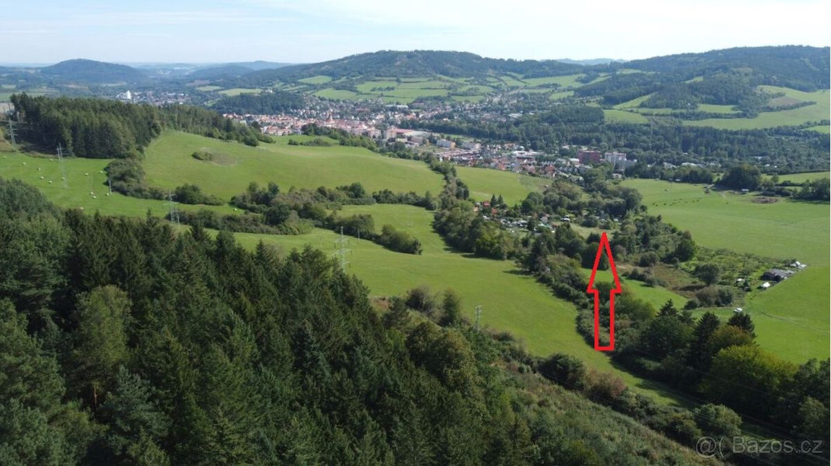 Šumava - Prodej pozemku k výstavbě chaty 650m2 v Sušici
