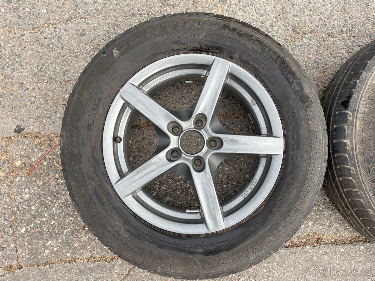 Alu kola 7J x 16 s pneu letní 215 65 r16 Volvo