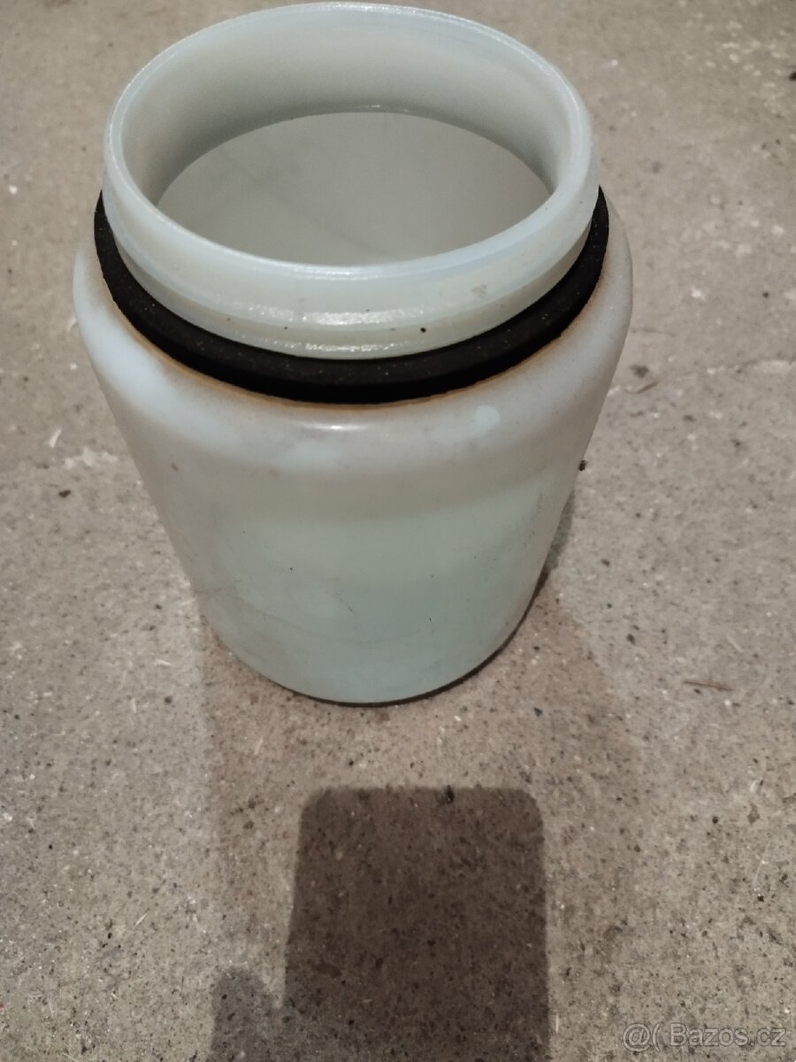 Skleněné osvětlení a 2l sklenice se skleněným víkem