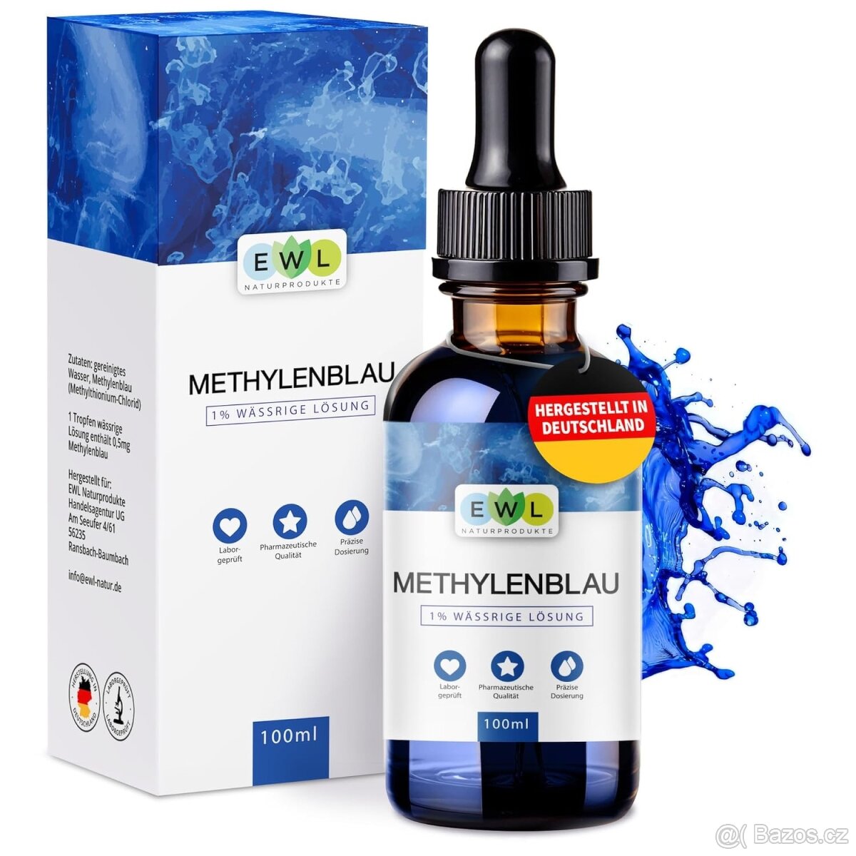 Methylene Blue 1% Solution, 100 ml nerozpečetěná
