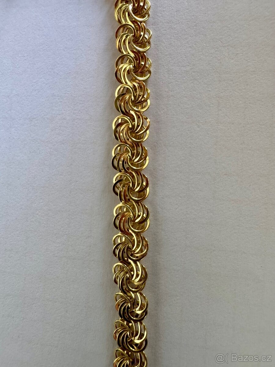 Zlatý řetěz 14K, 16,50 g, 48 cm