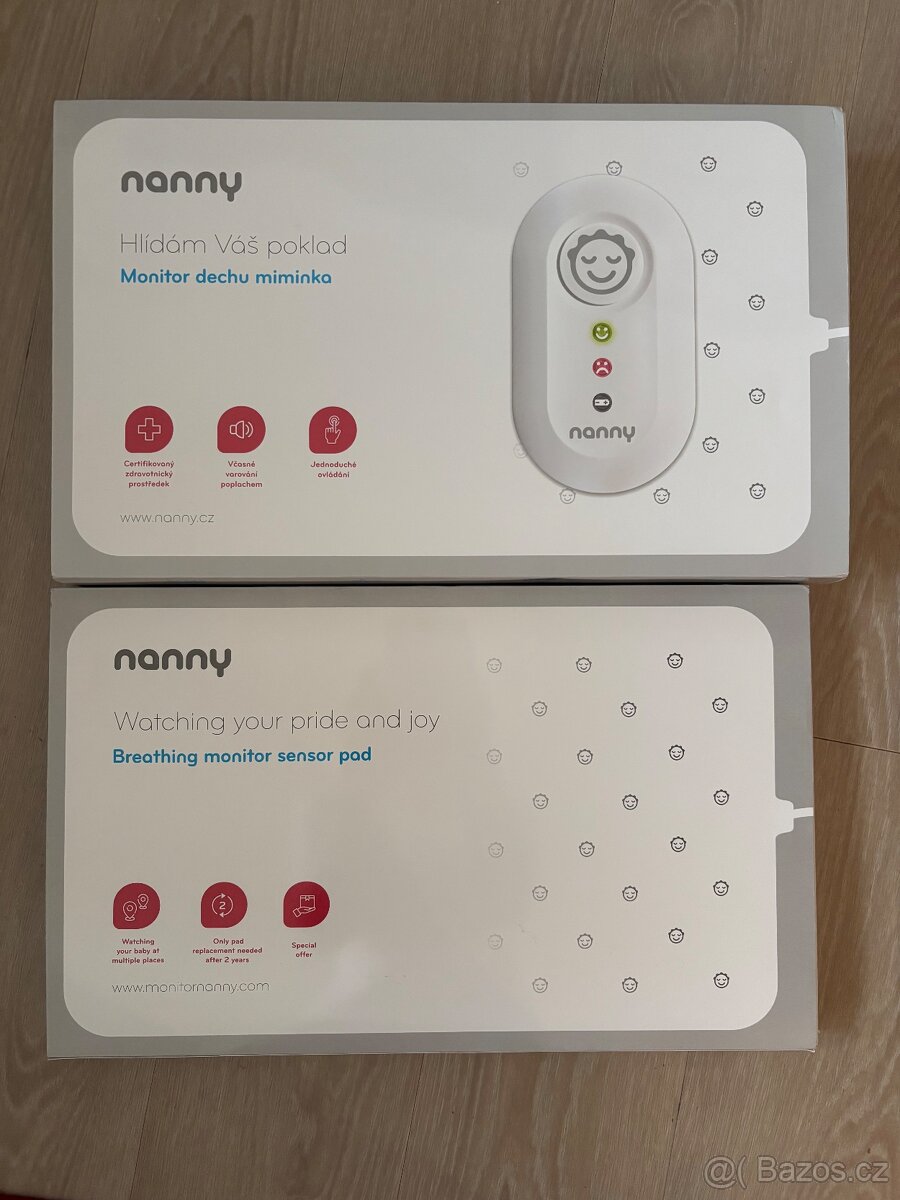 Monitor dechu + 2. podložka Nanny