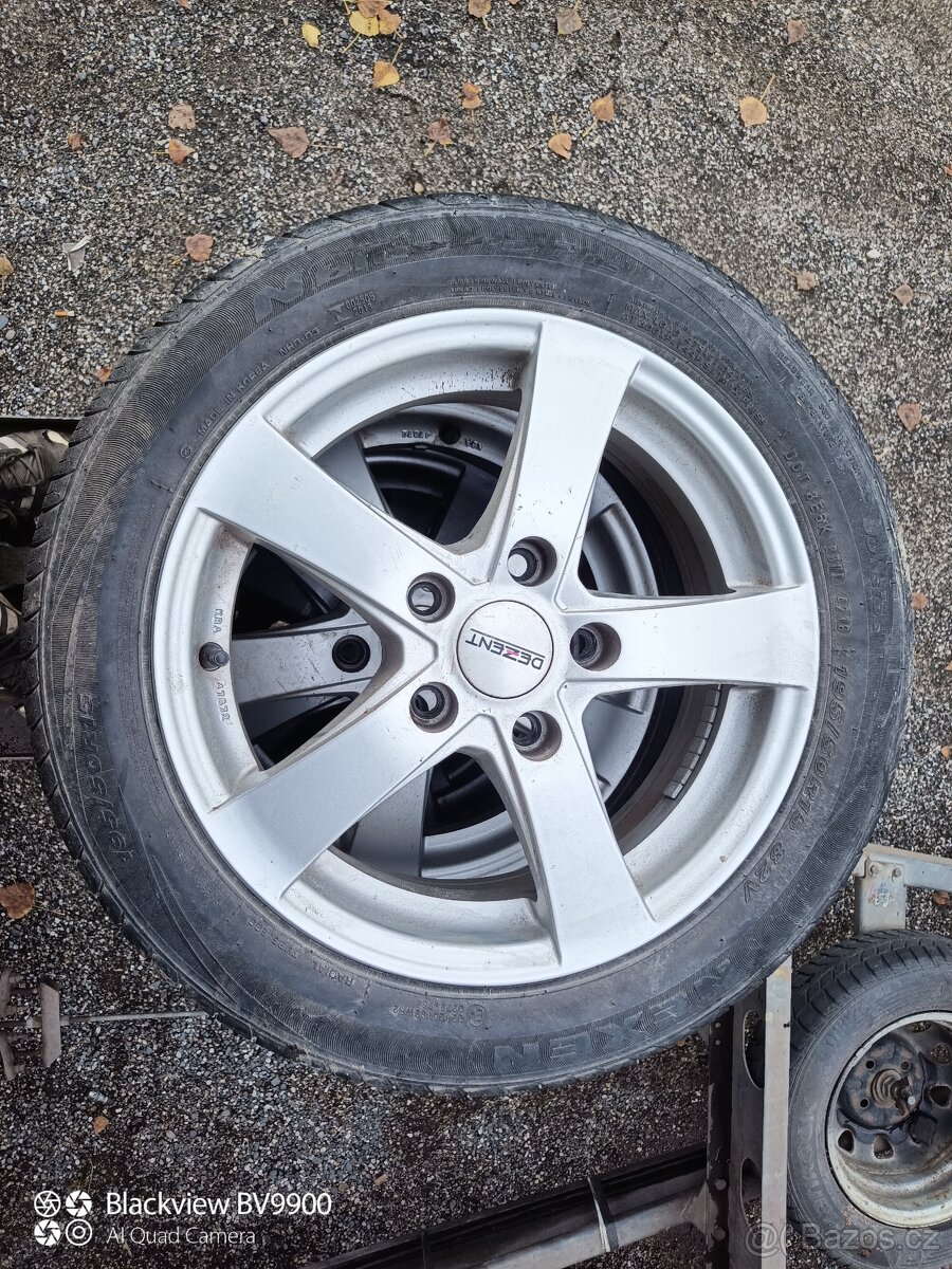 Al kola R15 DEZENT rozteč 5x112+ pneu 195/50 R15.