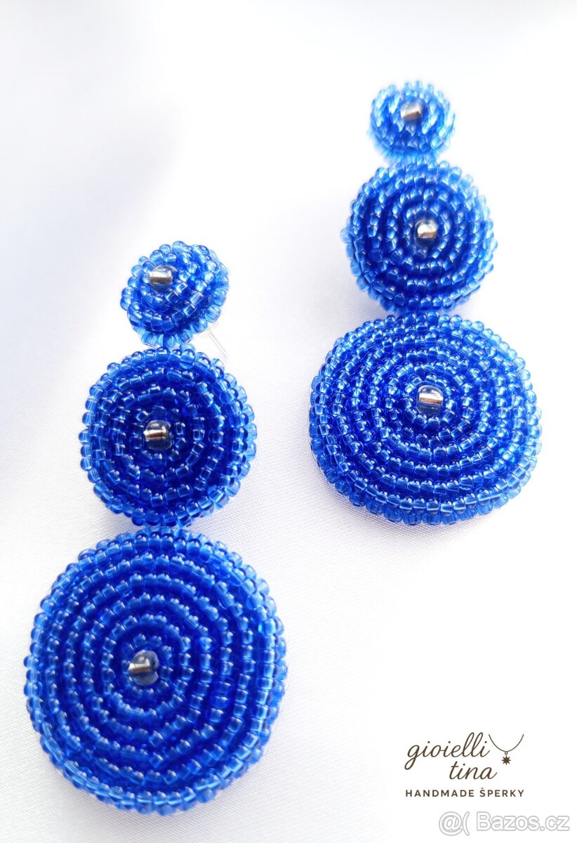 Náušnice Modrý Oceán