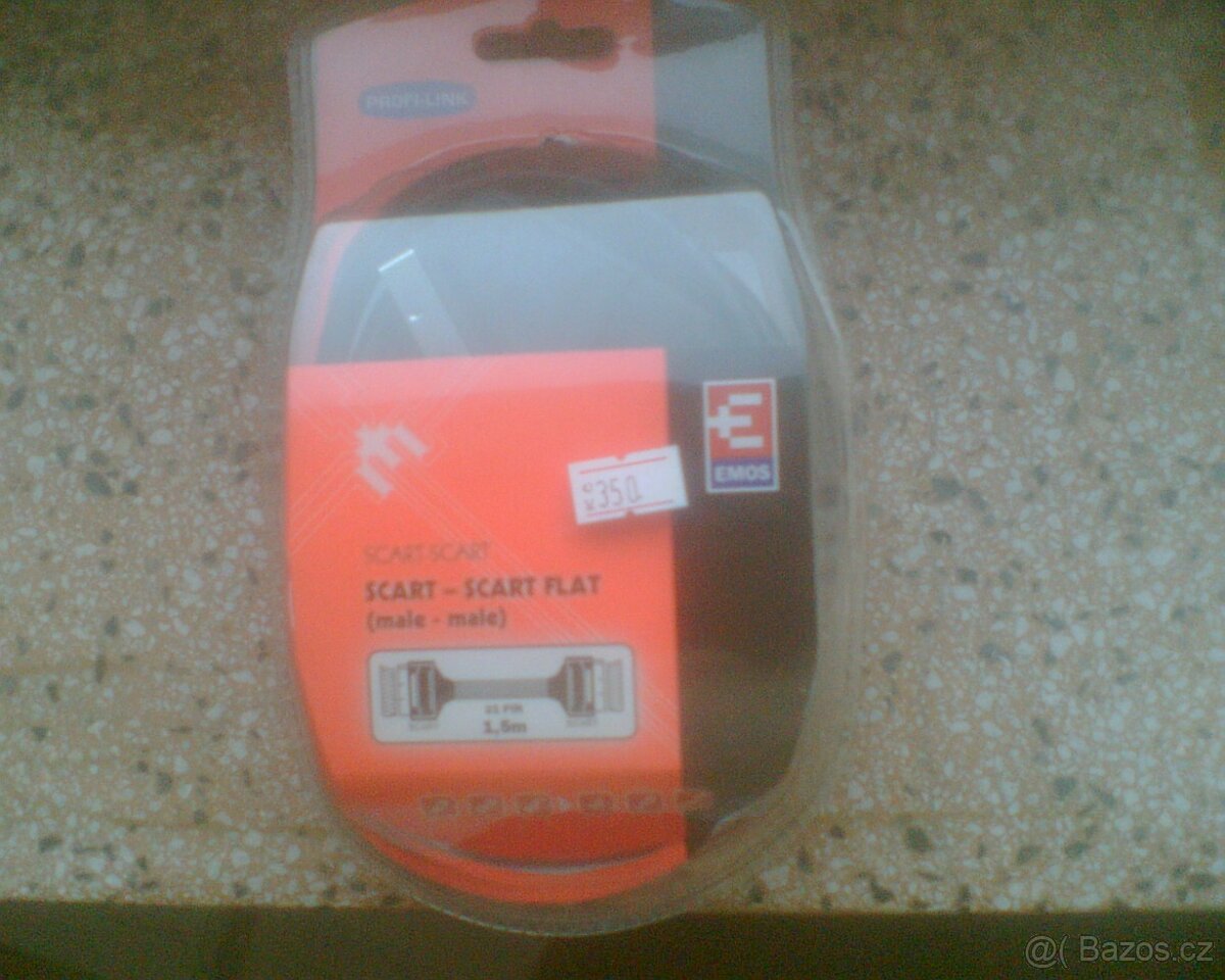 Nový Propojovací AV kabel 1,5 m Scart-Scart 21 PIN