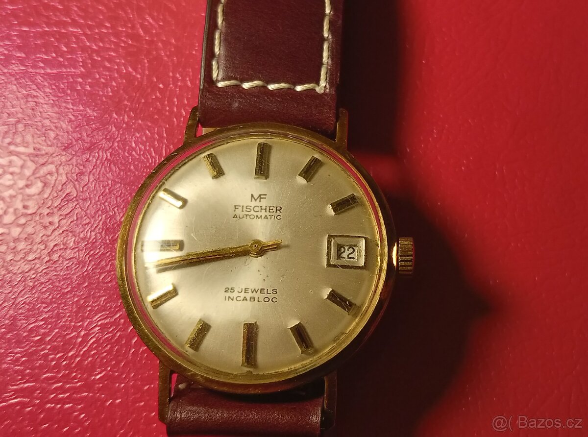 Zlaté hodinky Fisher MF automatic
