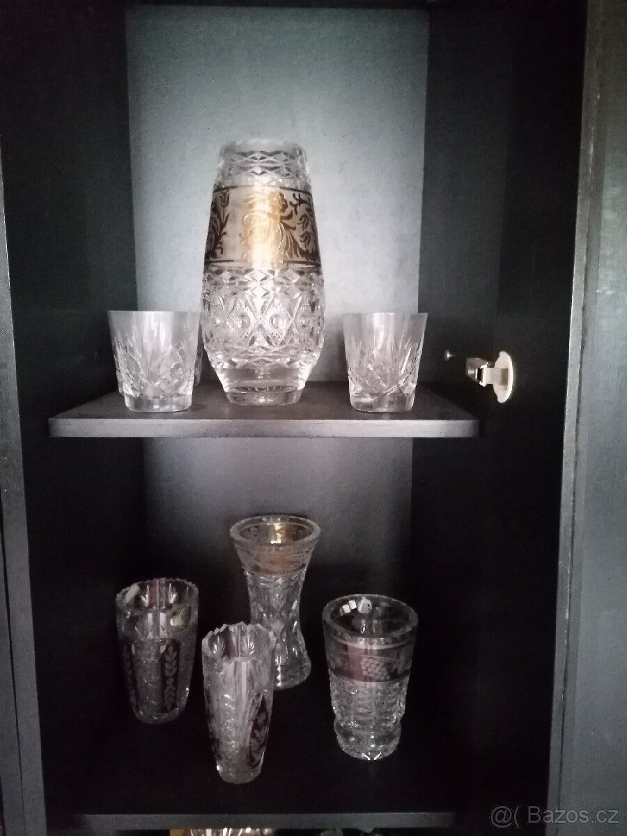 Broušené křišťálové sklo