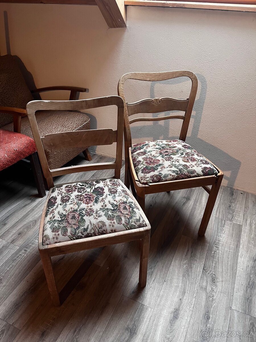 Židle retro 2 ks