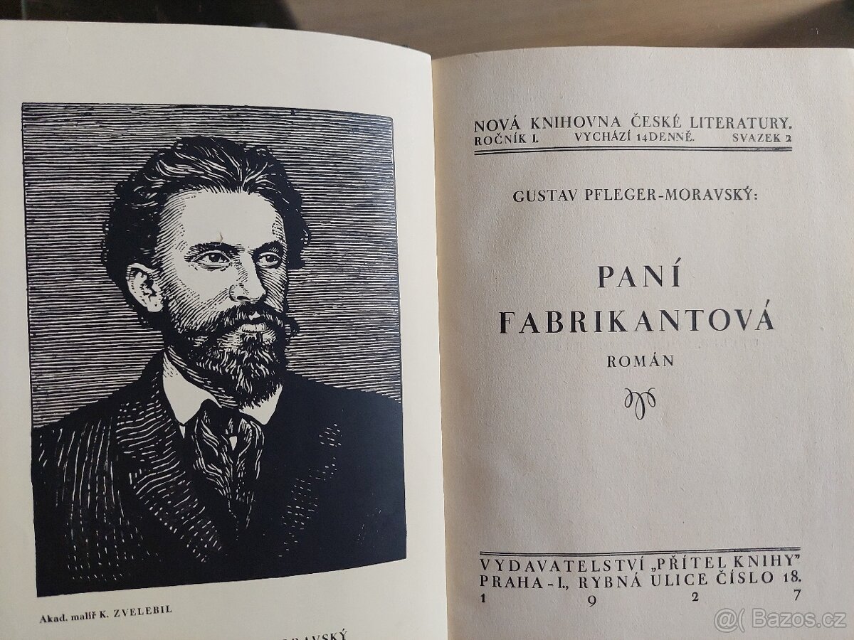 Kniha Paní Fabrikantová-G.P.Moravský