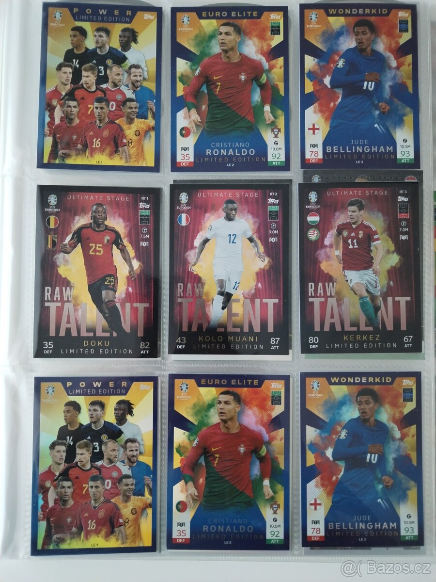 Karty Euro 2024 topps.
