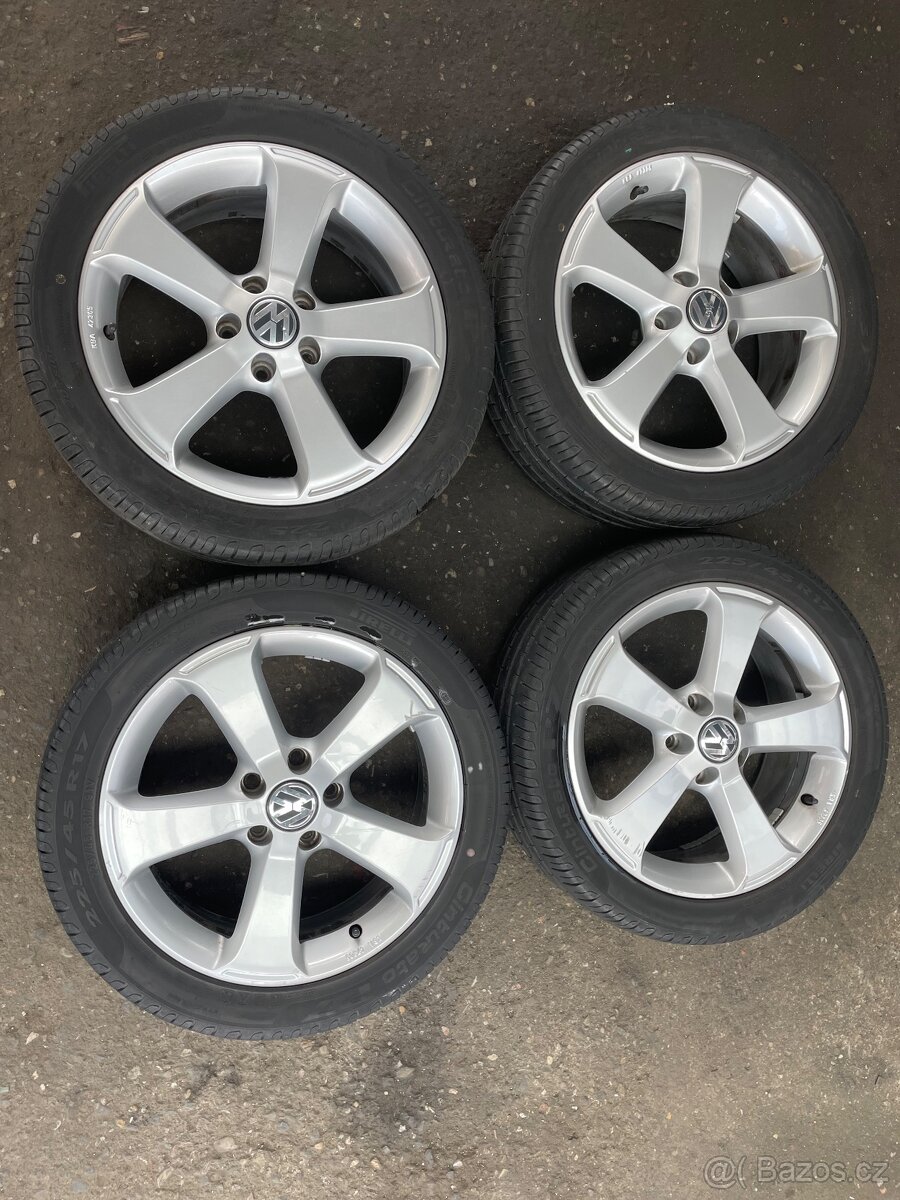 Letní sada originál vw litych kol 5x112 225/45 r17