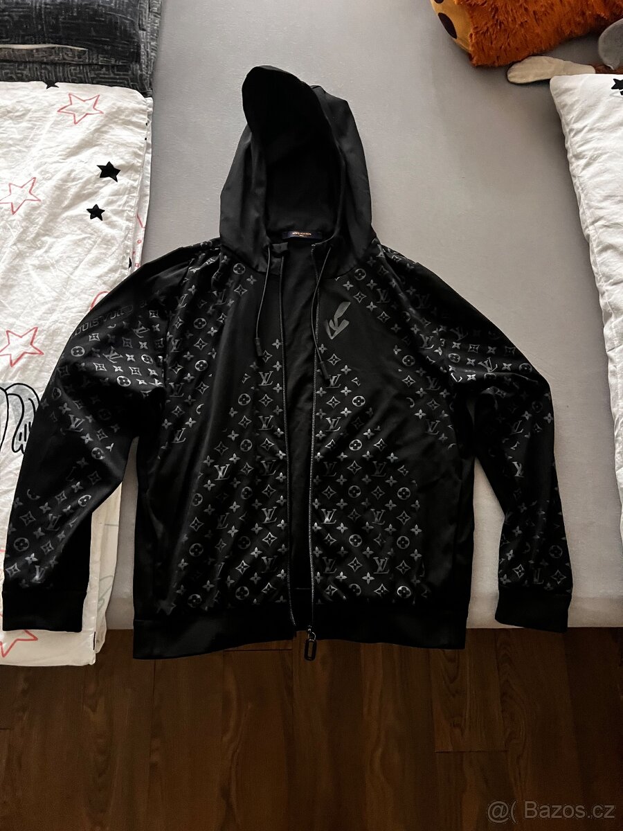 Louis Vuitton Hybrid Zipped Hoodie Noir Mens velikost M