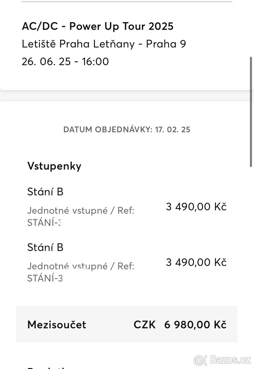 AC/DC Praha stání u pódia