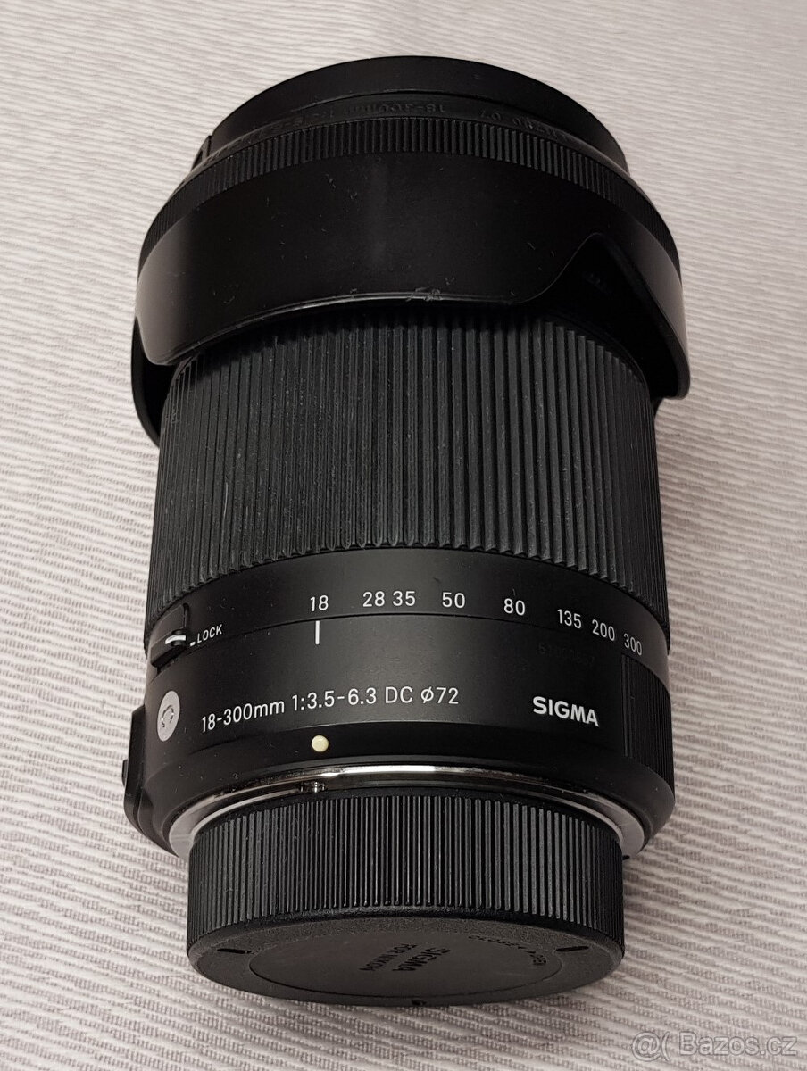 Objektiv Sigma 18-300 mm f/3,5-6,3 DC Macro OS HSM pro Nikon