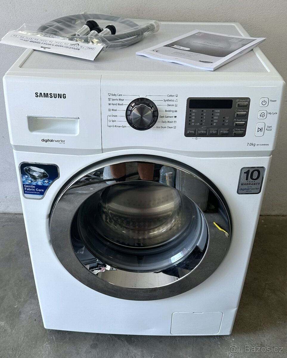 SAMSUNG tř.A+++ 7 kg INVERTOR 1400 ot - JAKO NOVÁ