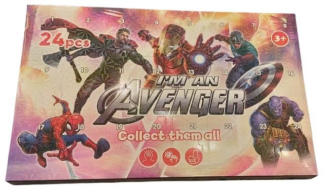 Adventní kalendář - Avengers - 24 okének samé figurky.