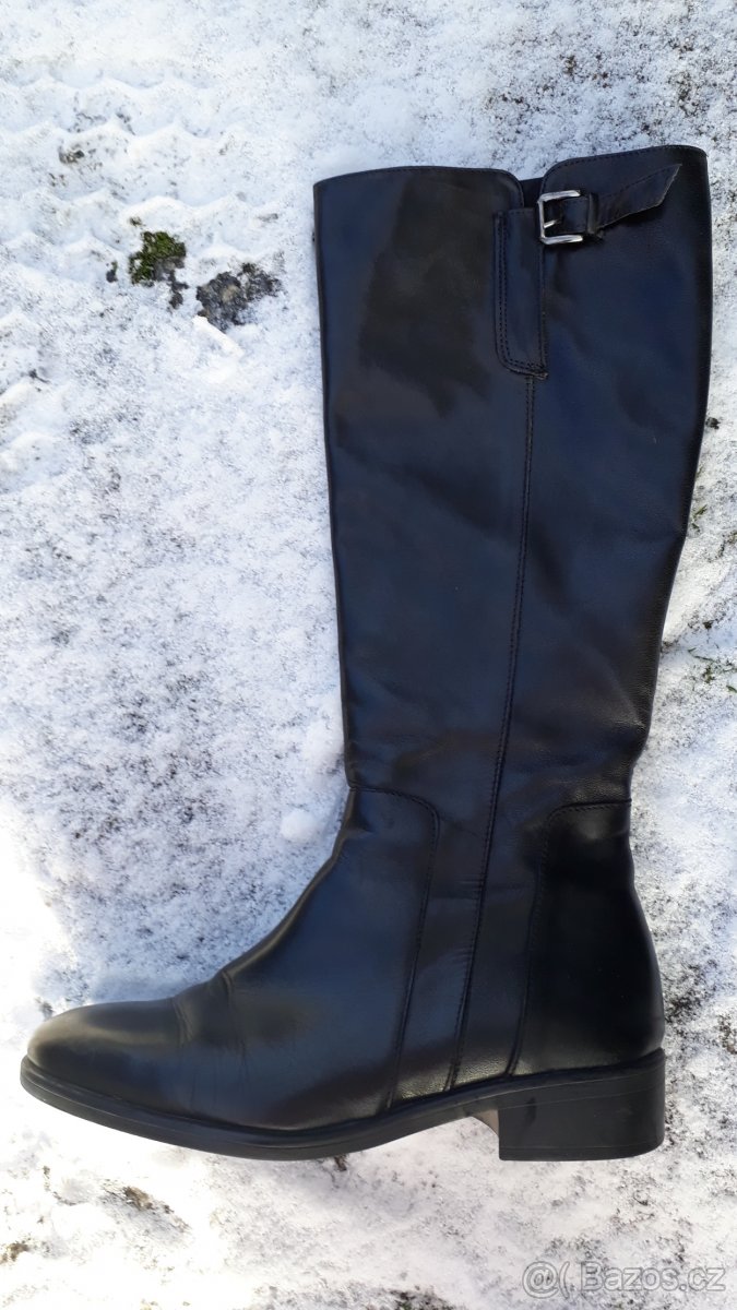 Dámské kožené kozačky vel.38 TOP STAV