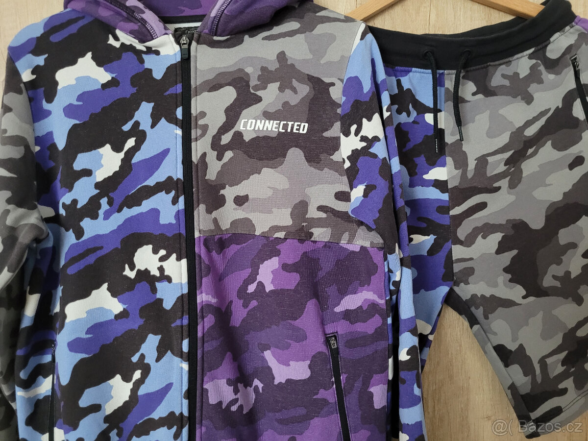 MASKÁČOVÁ MIKINA A KRAŤASY NEXT vel.14-15LET