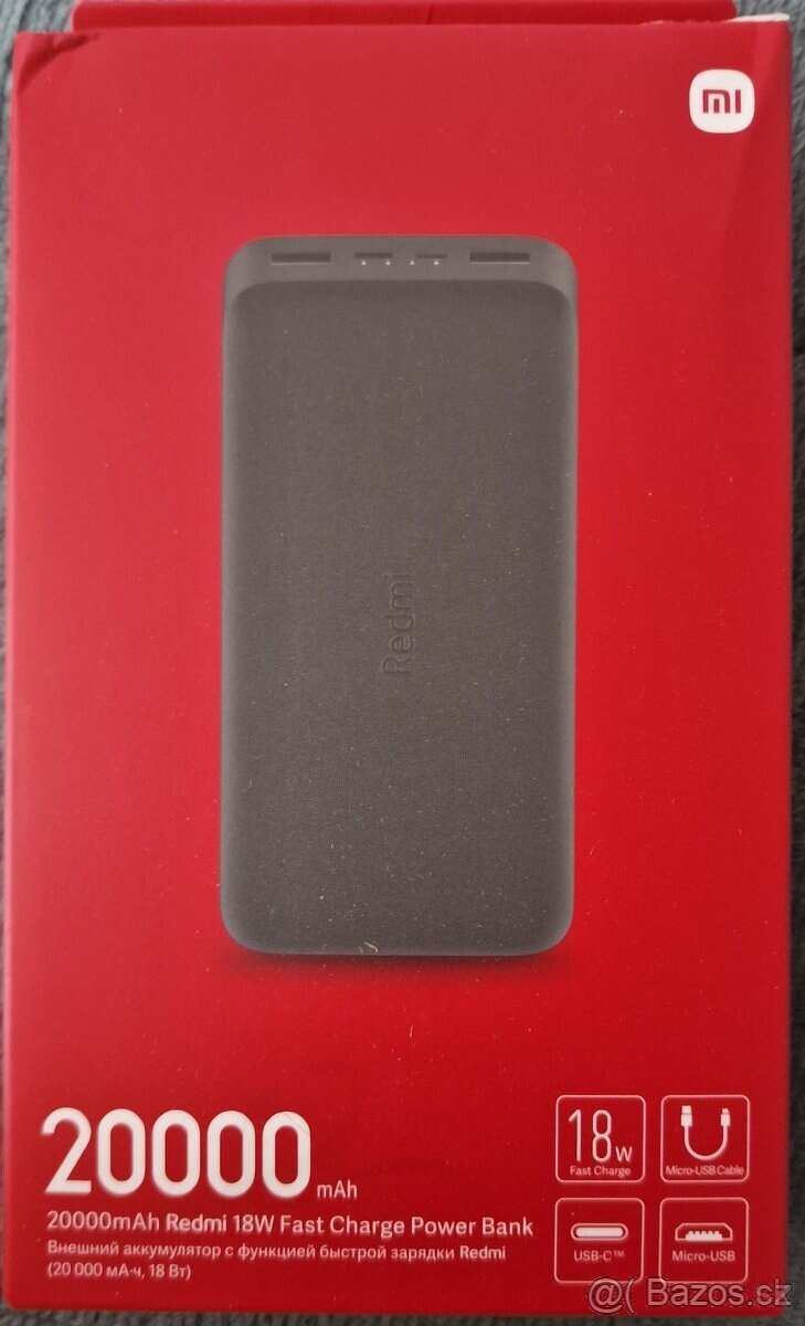 Powerbanka 20000mah 18w fast charge-nevhodny dar
