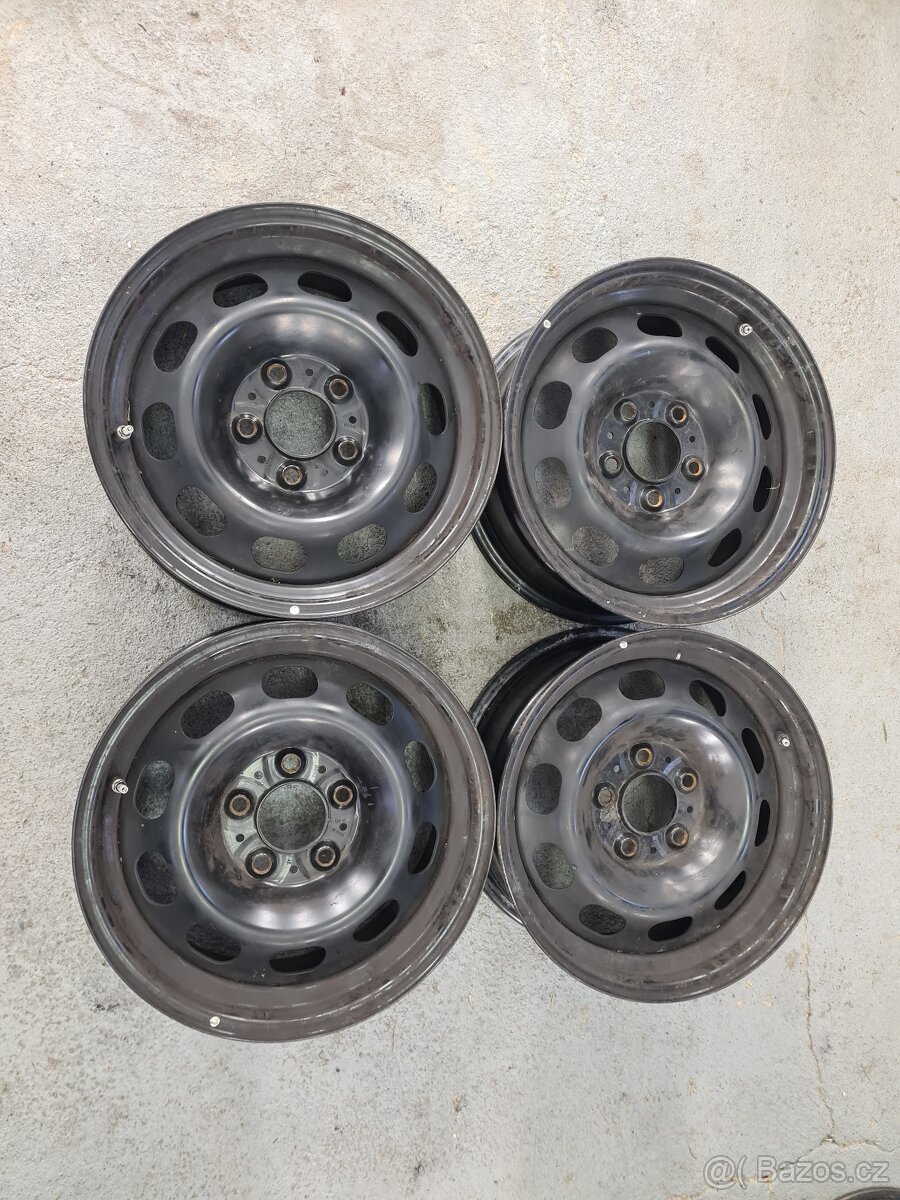 Plechové disky BMW 16", 7Jx16H2 IS31 + čidla tlaku