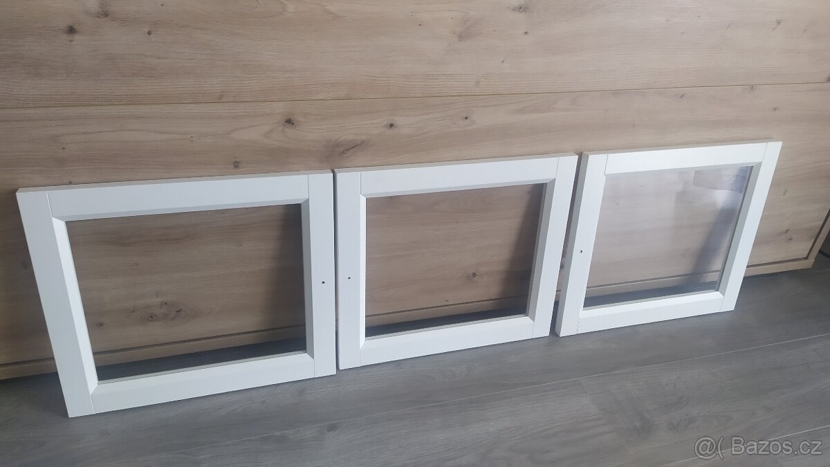 OXBERG Prosklené dveře, bílá, 40x35