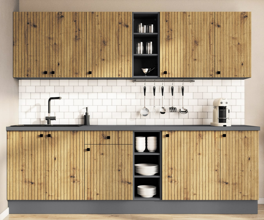 Kuchyňská linka imitace dřeva